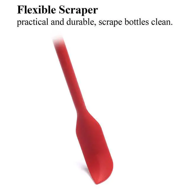 Alt view image 3 of 6 - Beauty Spatula 4 PCS Makeup Spatula Mini Silicone for Cosmetics & Kitchen - 3 Sizes