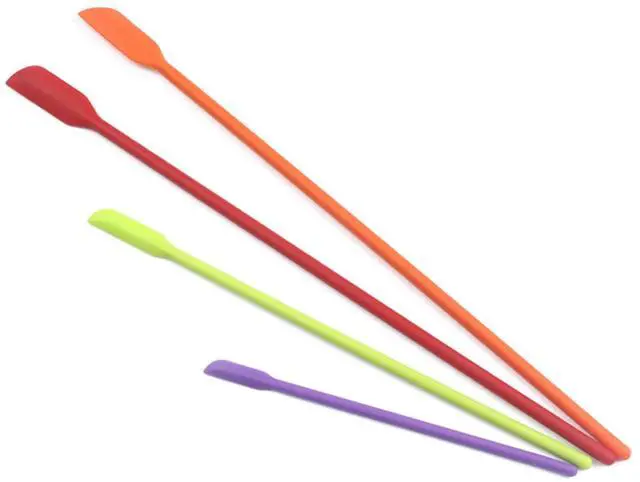 Alt view image 5 of 6 - Beauty Spatula 4 PCS Makeup Spatula Mini Silicone for Cosmetics & Kitchen - 3 Sizes
