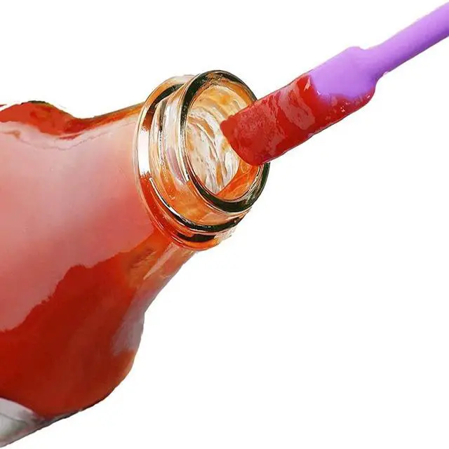 Alt view image 6 of 7 - Mini Spatula Silicone Small for Makeup Spatula- Thin Jar for Thin Jar/Kitchen Bottles/Cosmetic Bottles 4Pack (Multicolor)