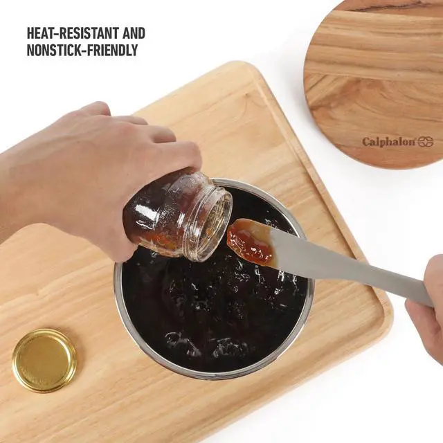 Alt view image 3 of 7 - Edge Jar Scraper, 9-Inch Silicone Jar Spatula, Flexible Cleaning Scraper for Jars, Bottles & Containers, Slim Heat-Resistant Nonstick-Safe Kitchen Tool, Taupe