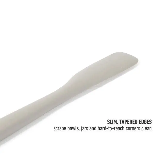 Alt view image 5 of 7 - Edge Jar Scraper, 9-Inch Silicone Jar Spatula, Flexible Cleaning Scraper for Jars, Bottles & Containers, Slim Heat-Resistant Nonstick-Safe Kitchen Tool, Taupe