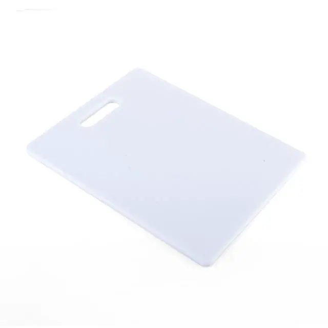 Alt view image 2 of 5 - Reversible Plastic Cutting Board, 8x10 Inch, White, Dishwasher Safe, Non-Porous and Durable for Chopping, Slicing, Prep, Easy to Store