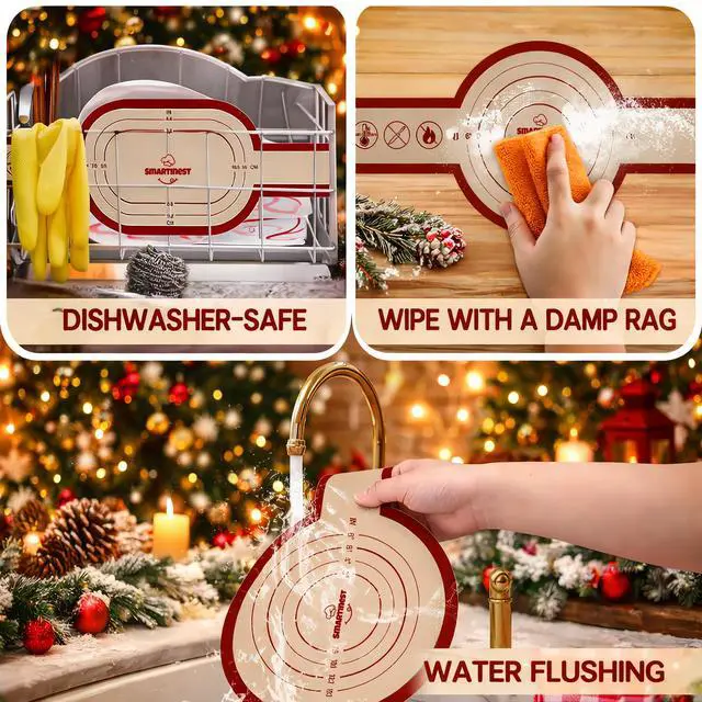 Alt view image 7 of 7 - Silicone Bread Sling for Dutch Oven, 2PCS Non-Stick Reusable Baking Mat with Long Handles, Essentials Bread Making Supplies for Dough Transfer and Loaf Pan Lifter Liner, Set Of Oval & Round