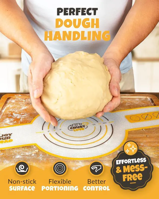 Alt view image 4 of 6 - Silicone Bread Sling for Dutch Oven Non-Stick Sourdough Sling & Baking Mat Reusable & Easy to Clean Heat Resistant to 480°F Silicone Sourdough Sling for Artisan Bread Baking Supplies