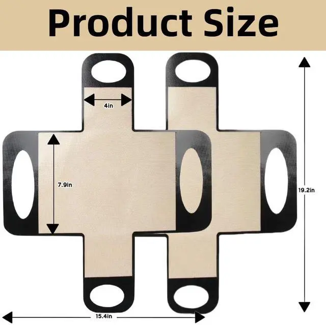 Alt view image 3 of 7 - 2Pcs Reusable Silicone Bread Loaf Pan Liner - Premium Silicone Bread Sling for Dutch Oven, Perfect for Sourdough Baking Mat & Loaf Pans for Baking Bread 9x5