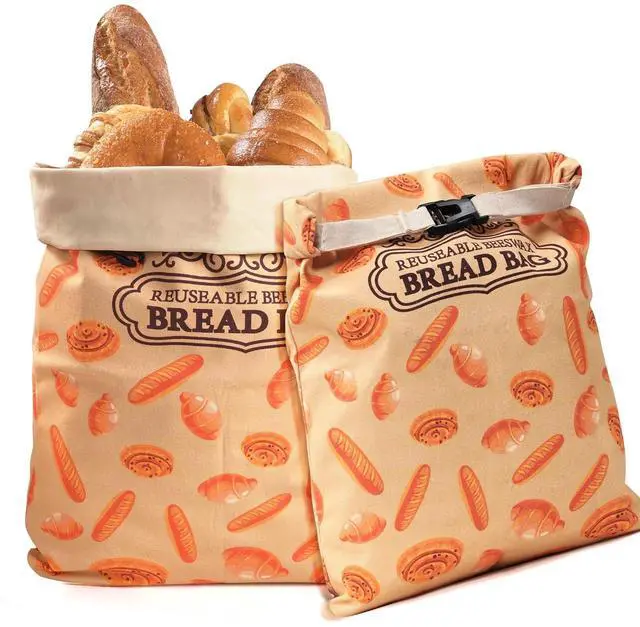 Main image of 1 Pack Beeswax Bread Bags for Sourdough Homemade Bread, XL Cotton Lining Sourdough Reusable Natural Beeswax Bread Storage Bag, Keep Fresh and Upgraded Large Capacity Portable-17 x 12.6 Inches
