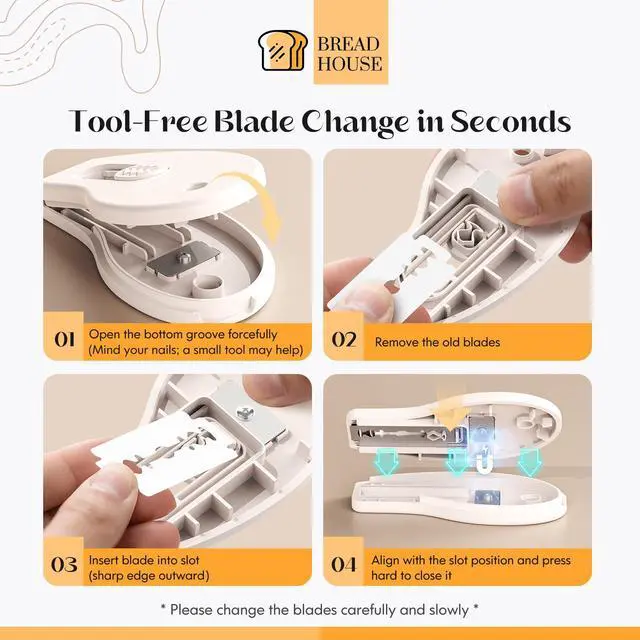Alt view image 4 of 7 - Bread Lame Sourdough Scoring Tool, Extractable & Magnetic Bread Scoring Tool, Bread Scoring Knife for Sourdough Bread Baking, Bread Scorer Tool with 5 Replaceable Razor Blades