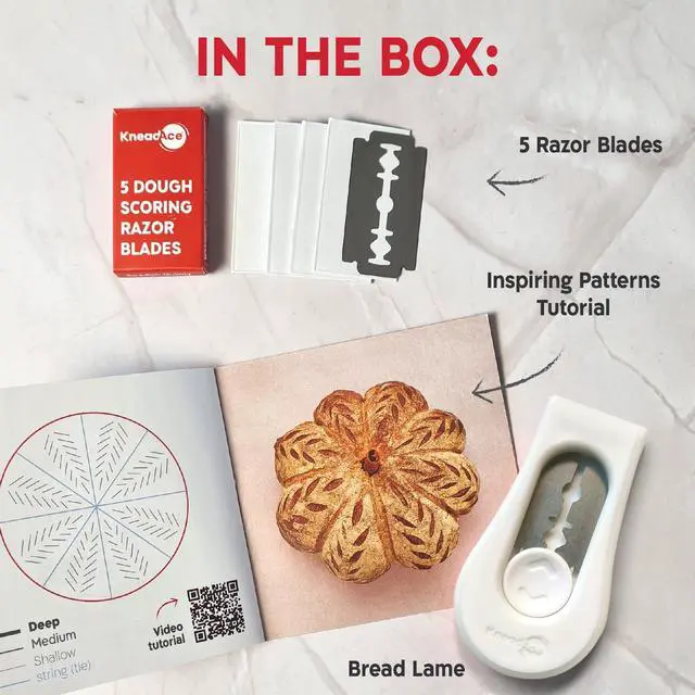 Alt view image 3 of 7 - Upgraded Magnetic Bread Lame, Professional Dough Scoring Tool with Extractable Blade, Sourdough Bread Tool for Baking, Includes Scoring Pattern Booklet & 5 Replaceable Razor Blades