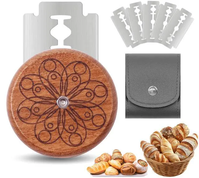 Main image of UFO Bread Lame Cutter for Homemade Sourdough,Bread Scorer Tool for Sourdough with 5 Blades and Storage Cover,Slashing Tool Bread Cutting Knife for Artisan Bread and Baguette Makers,Circle