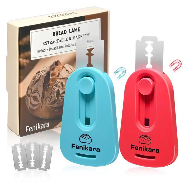 Main image of 2PCS Upgraded Magnetic Sourdough Scoring Tool & Versatile Bread Scoring Tool- Professional Bread Lame for Sourdough Bread baking & Bread Making Tools - Scoring Patterns booklet & Razor Blades