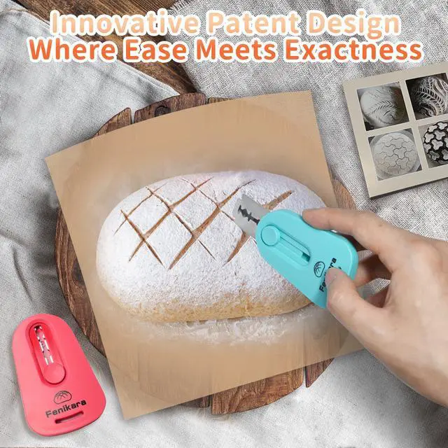 Alt view image 3 of 7 - 2PCS Upgraded Magnetic Sourdough Scoring Tool & Versatile Bread Scoring Tool- Professional Bread Lame for Sourdough Bread baking & Bread Making Tools - Scoring Patterns booklet & Razor Blades