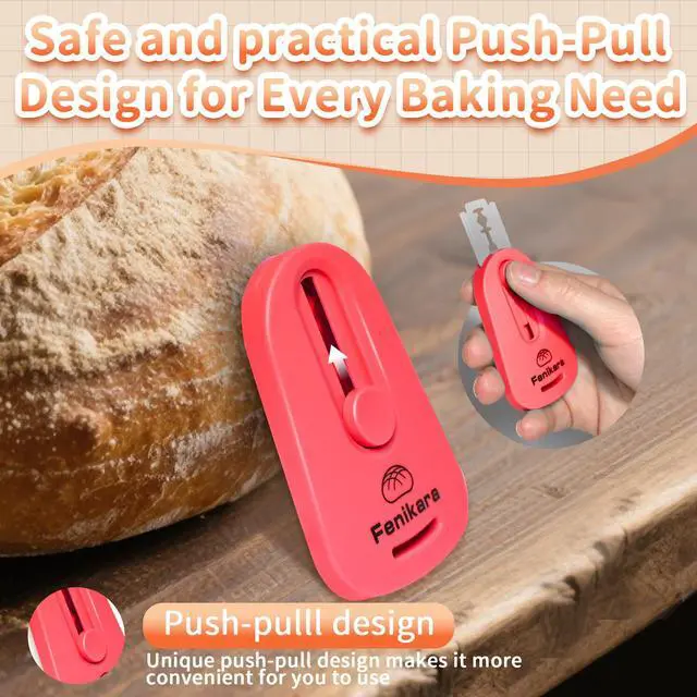 Alt view image 6 of 7 - 2PCS Upgraded Magnetic Sourdough Scoring Tool & Versatile Bread Scoring Tool- Professional Bread Lame for Sourdough Bread baking & Bread Making Tools - Scoring Patterns booklet & Razor Blades
