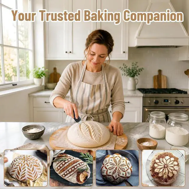 Alt view image 7 of 7 - Sourdough Scoring Tool,Extractable Magnetic Bread Lame Dough Scoring Tool with 35 Replaceable Blades,Sourdough Bread Baking and Bread Making Tools(Black)