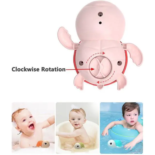 Alt view image 6 of 7 - Bath Toy,Cute Animal Clockwork Bathtub Swimming Pool Toy,Baby Bath Toys for Toddlers 1-3, Boys & Girls Water Bath Toy Set,5 Pack