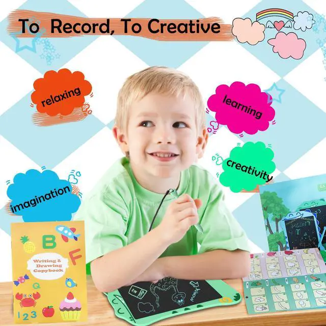 Alt view image 6 of 6 - LCD Doodle Board Dinosaur Writing Tablet for Kids Toys, 8.5 Inch Colorful Todder Drawing Pad for Educational Learning Gift in Christmas Birthday Suitable for 3 4 5-8 Years Old Boys Girls (Green)