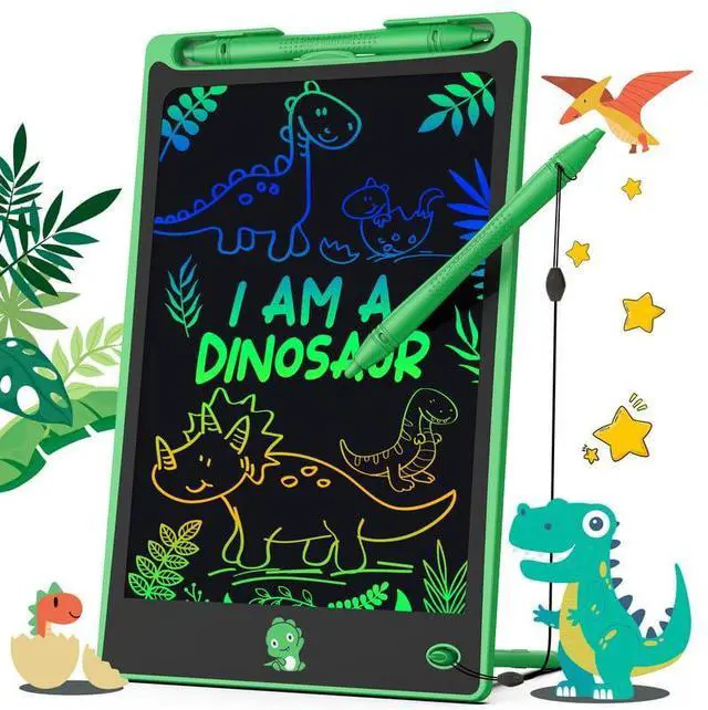 Main image of Hockvill LCD Writing Tablet for Kids 8.8 Inch, Dinosaur Toys for Girls Boys Drawing Pad for 3 4 5 6 7 Year Old Kid, Toddler Magnetic Doodle Board Travel Essentials, Christmas Birthday Gift for Kids