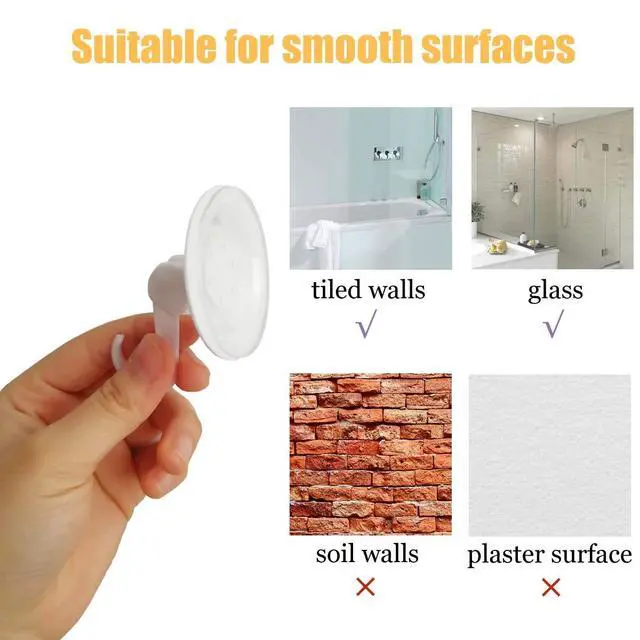 Alt view image 7 of 7 - TTSAM Bath Toy Organizer Mesh Storage Organizer Baby Shower Toys Bathtub Net Bag Kids Quick Dry Bathtub Mesh Net Bathtub Toy Holder 2 X Bathroom Storage Bag & 6 X Strong Suction Hooks (White)