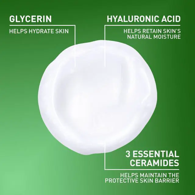 Alt view image 3 of 7 - CeraVe Hydrating Facial Cleanser, Moisturizing Face Wash For Dry Skin, Hyaluronic Acid + Ceramides + Glycerin, Hydrating Cleanser For Normal To Dry Skin, National Eczema Association Certified, 19 Oz