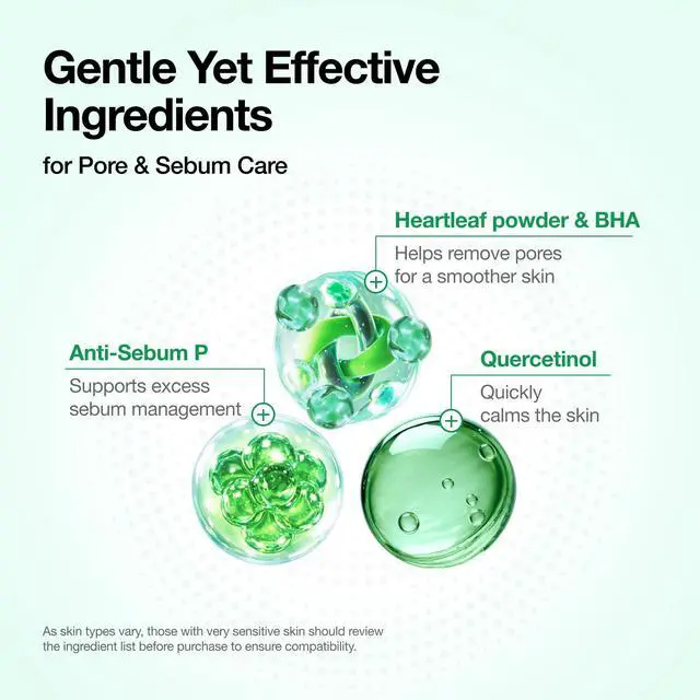 Alt view image 4 of 7 - Anua Heartleaf Quercetinol Pore Deep Cleansing Foam, Face wash for Pore Refining Cleanser, Hydrating Daily Facial Cleanser For Double Cleansing, Gentle Foaming with BHA, Korean Skincare, 5.07 fl.oz.