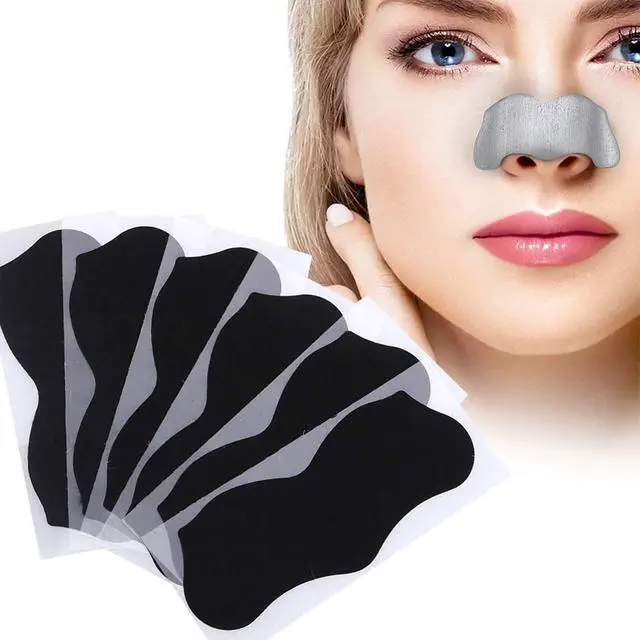 Alt view image 6 of 7 - ELAIMEI Pore Strips, 80 Pcs, Natural Charcoal Blackhead Remover Strips for All Skin Types, Pore Deep Cleansing & Minimizing Nose Strips, Instant Unclogging