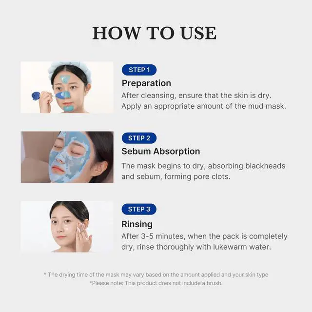 Alt view image 6 of 7 - medicube Zero Pore Blackhead Mud Facial Mask - Skin Cooling & Pore Tightening - 3 Minute Quick Dry Formula with AHA, BHA, PHA, and Pore-Purifying Clay - Korean Mud Mask 3.52 oz