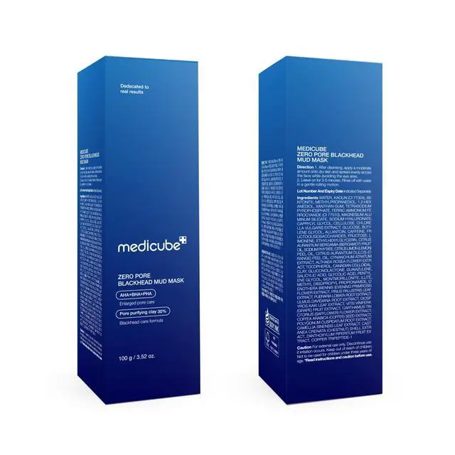 Alt view image 7 of 7 - medicube Zero Pore Blackhead Mud Facial Mask - Skin Cooling & Pore Tightening - 3 Minute Quick Dry Formula with AHA, BHA, PHA, and Pore-Purifying Clay - Korean Mud Mask 3.52 oz