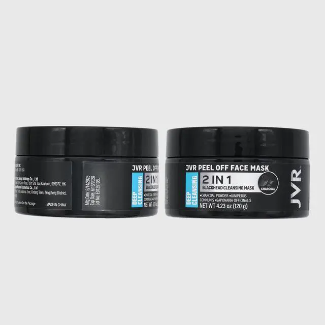 Alt view image 7 of 7 - JVR Peel Off Face Mask, Blackhead Mask for Men, Charcoal Peel Off Black Mask, Facial Mask Refreshing and Deep Cleansing for All Skin Types 4.23 OZ
