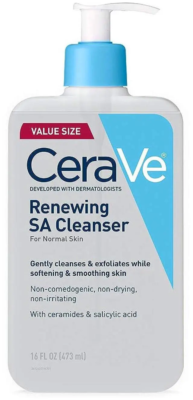 Main image of Renewing Salicylic Acid Cleanser, Formulated with Hyaluronic Acid, Niacinamide, and Ceramides, Gentle BHA Exfoliating Face Wash Smooths and Softens Skin, Non and Fragrance Free, 16 Ounce