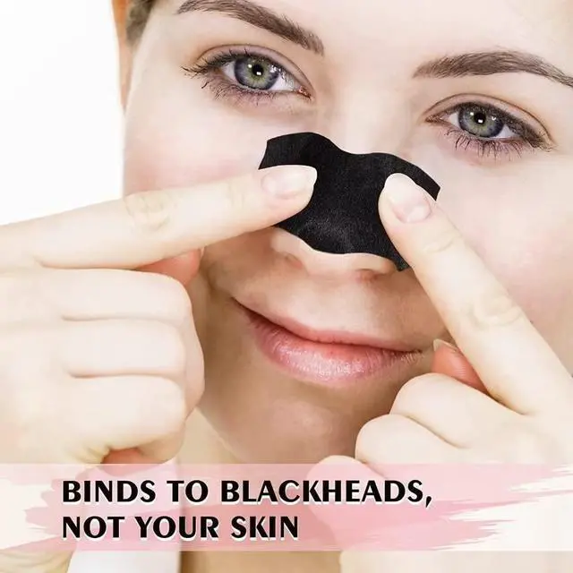 Alt view image 4 of 7 - AUSLKA Blackhead Pore Strips,(70 Counts) Blackhead Remover-Deep Cleansing Charcoal Strips - Black Head Nose Strips -Black Head Remover