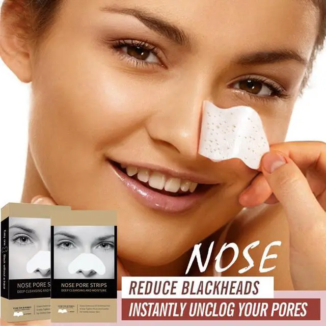 Alt view image 2 of 7 - Caunmy Blackhead Remover Nose Pore Strips - Deep Cleansing and Moisture Clear-Up Strips for Blackheads, for Women & Men (20 PCS)