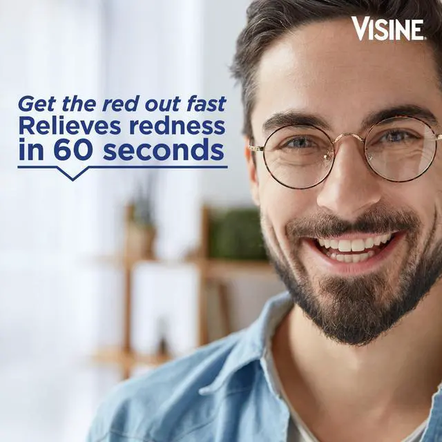 Alt view image 3 of 7 - Visine Comfort Redness Reliever Tetrahydrozoline Red Eye Drops Work Fast for Immediate & Essential Relief with Refreshing Feel Due to Minor Irritations or Computer Use, 0.5 fl oz