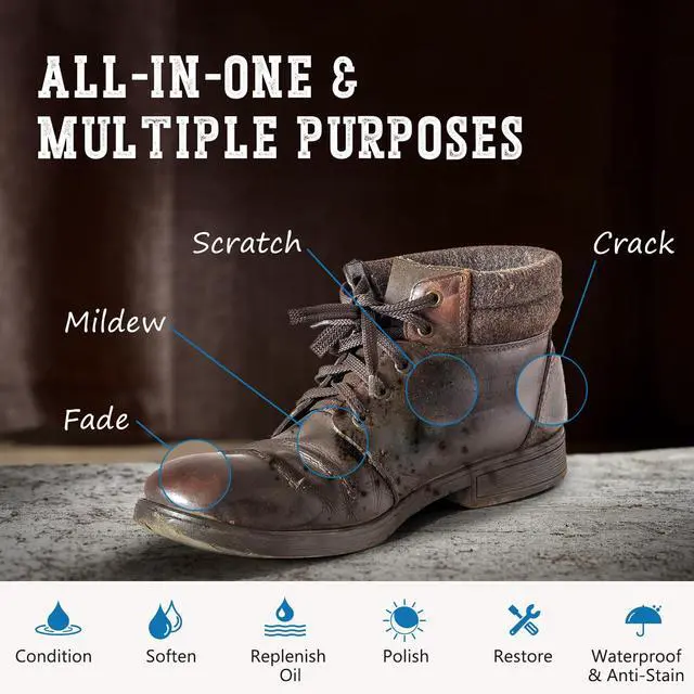 Alt view image 3 of 7 - MEKER Mink Oil, Mink Oil for Leather Boots, All-Natural Leather Conditioner with Sponge, Restore Shoes, Jackets, Hats, Baseball Gloves, Saddles and Harnesses, 3.52oz