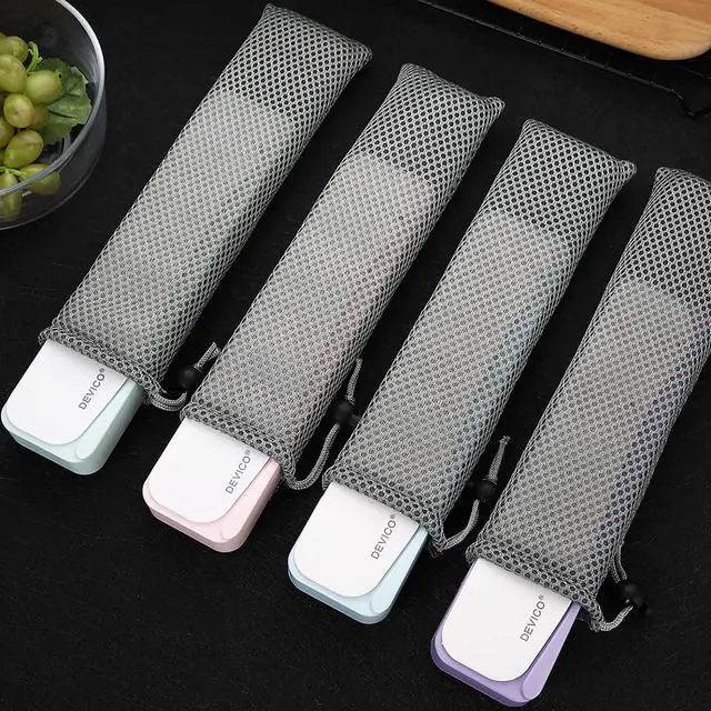 Alt view image 7 of 7 - DEVICO Travel Utensils, 18/8 Stainless Steel 4pcs Cutlery Set Portable Camp Reusable Flatware Silverware, Include Fork Spoon Chopsticks with Case (Pink)