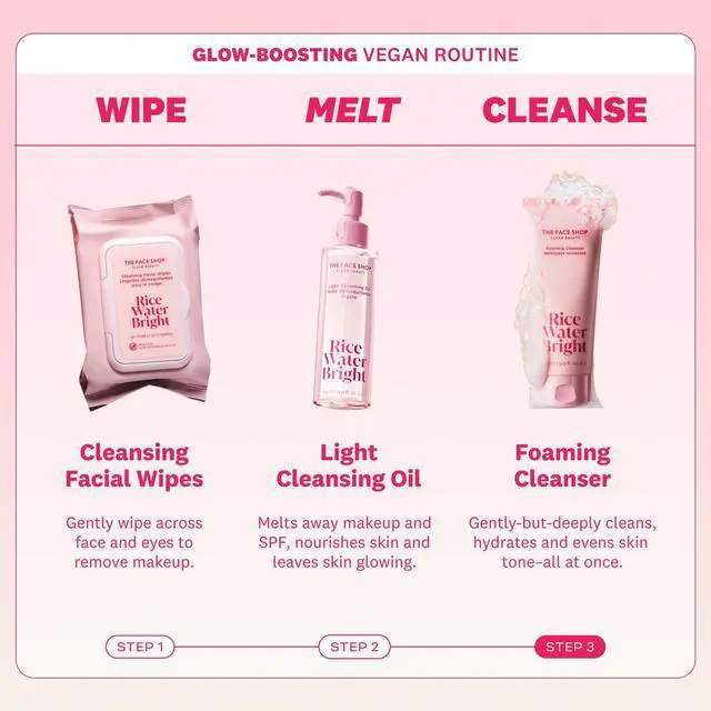 Alt view image 3 of 5 - Rice Water Bright Foaming Cleanser, Hydrating Korean Face Wash with Ceramides, Deep Pore Cleansing, All Skin Types, Gentle Skincare, Vegan, 5.0 fl. oz.