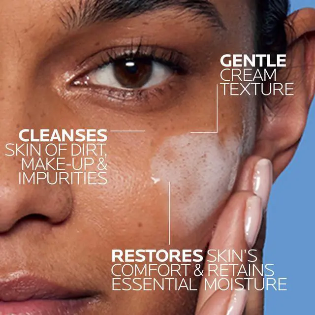 Alt view image 3 of 7 - La Roche-Posay Toleriane Hydrating Gentle Facial Cleanser, Daily Face Wash with Ceramide and Niacinamide for Normal to Dry Sensitive Skin, Oil-Free, Fragrance Free