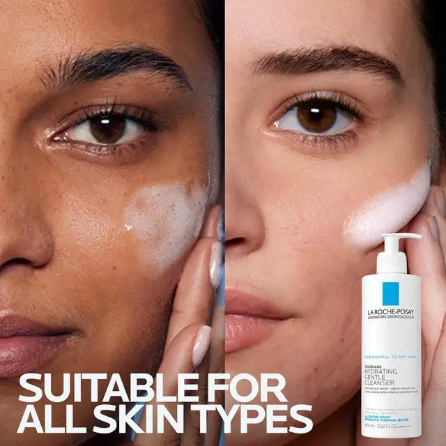 Alt view image 5 of 7 - La Roche-Posay Toleriane Hydrating Gentle Facial Cleanser, Daily Face Wash with Ceramide and Niacinamide for Normal to Dry Sensitive Skin, Oil-Free, Fragrance Free