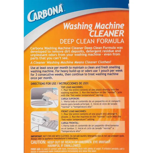 Alt view image 2 of 4 - Carbona® Washing Machine Cleaner | Eliminates Odor & Residue | 3 Count, 1 Pack