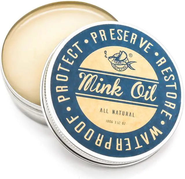 Main image of Mink Oil for Leather Boots, Leather Conditioner and Cleaner 3.52oz-Waterproof Soften and Restore Shoes,Saddles,Jackets,Purses,Gloves and Vinyl