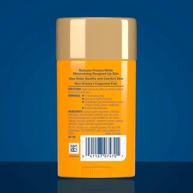 Alt view image 2 of 7 - Gold Bond Friction Defense Stick, Anti Chafing Stick with Aloe to Soothe, Comfort & Moisturize Chafed Skin, 1.75 oz.