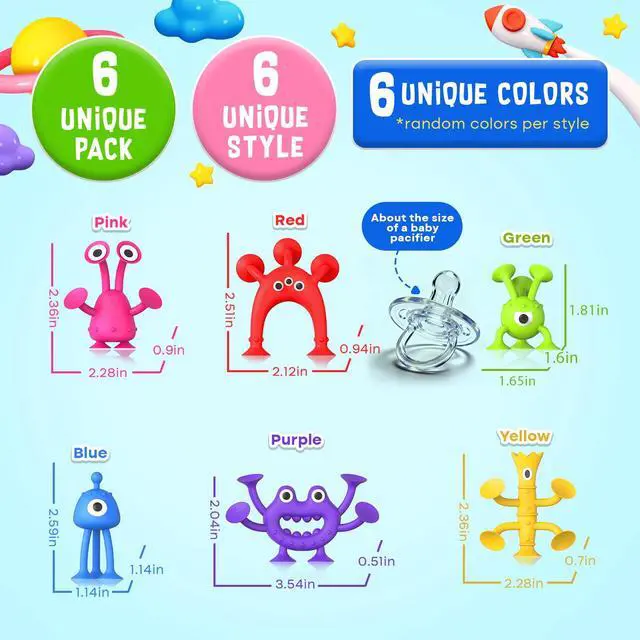 Alt view image 4 of 6 - Baby Bath Toys Suction Toy: No Hole Bath Toy for Baby Toddlers - Kids Mini Sensory Fidget Suction Cup Toys for Boys Girls - Window Building Toy Road Trip Travel Essentials for Kids Gifts (Ages 3+)