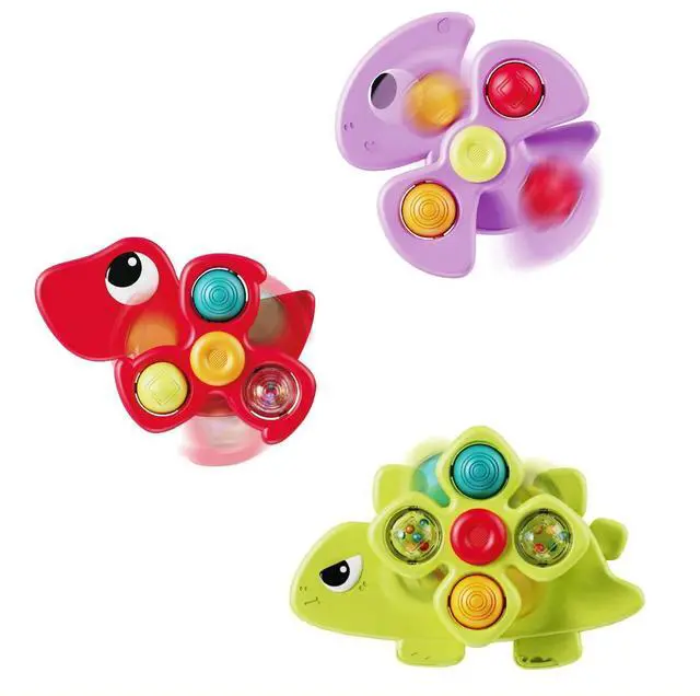 Main image of Givzan 3PCS Dinosaur Suction Cup Toys for 1 Year Old Boys Girls | Sensory Baby Bath Toys for Toddlers 1-3 | Infant Travel & Window Toys | Birthday