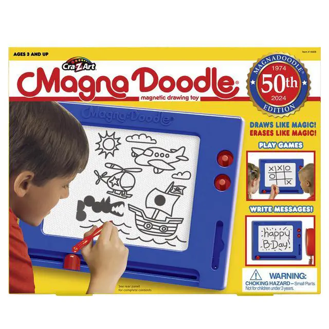 Alt view image 7 of 7 - Cra-Z-Art Retro Magna Doodle Magnetic Drawing Board