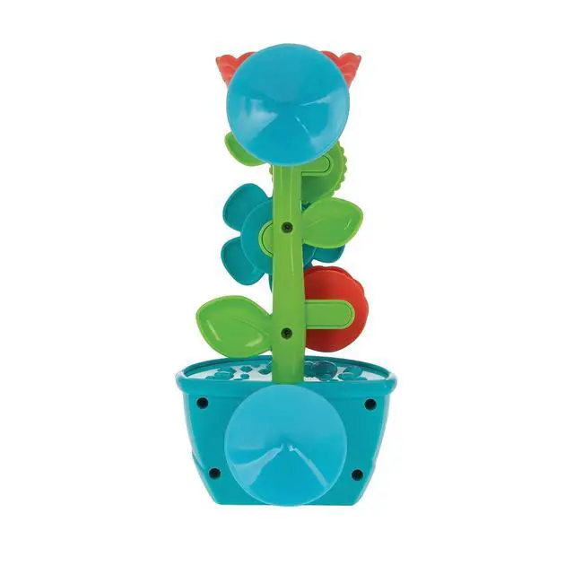 Alt view image 6 of 7 - Nuby Flow N' Grow Garden Bath Toy with Flower and Watering Can - Baby Bath Toy for Boys and Girls 18+ Months - Toddler Bath Suction Cup Toy Attaches to Shower Wall