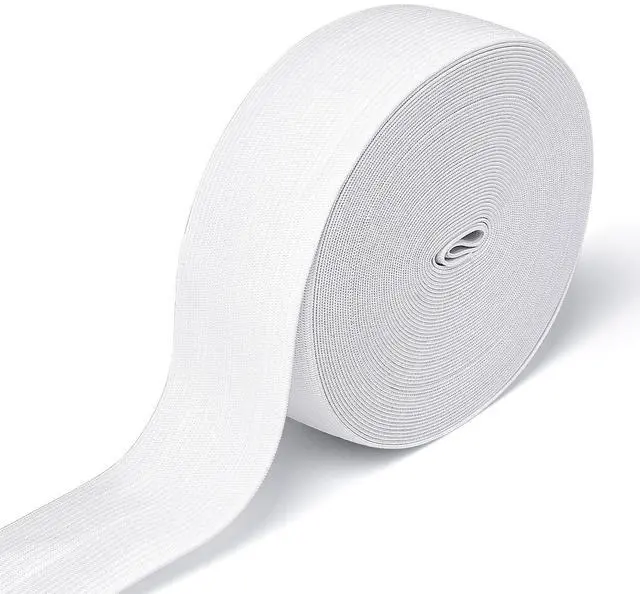 Main image of Elastic Band for Sewing, 1.5 Inch x 12 Yard High Elasticity Sewing Elastic Bands for Waistbands Pants Clothes and Crafts DIY, White