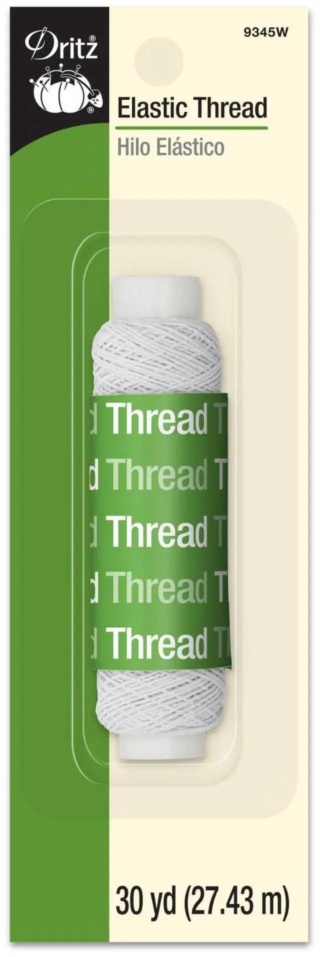 Main image of Dritz 30 Yards Elastic Sewing Thread White
