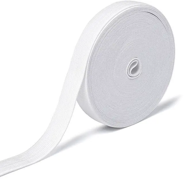 Main image of Elastic Band for Sewing, 3/4 Inch x 12 Yard High Elasticity Sewing Elastic Bands for Waistbands Pants Clothes and Crafts DIY, White