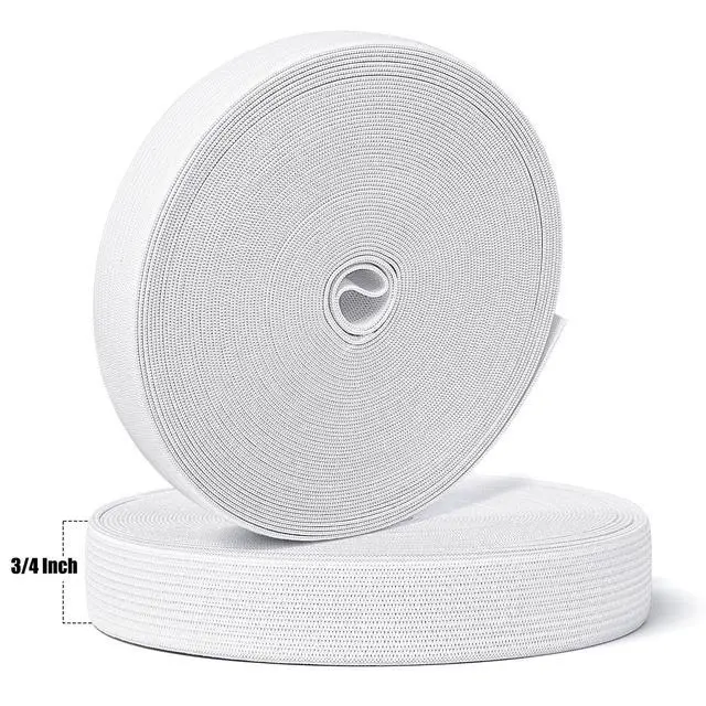 Alt view image 4 of 7 - Elastic Band for Sewing, 3/4 Inch x 12 Yard High Elasticity Sewing Elastic Bands for Waistbands Pants Clothes and Crafts DIY, White