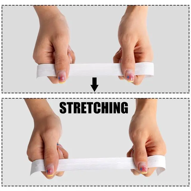 Alt view image 6 of 7 - Elastic Band for Sewing, 3/4 Inch x 12 Yard High Elasticity Sewing Elastic Bands for Waistbands Pants Clothes and Crafts DIY, White