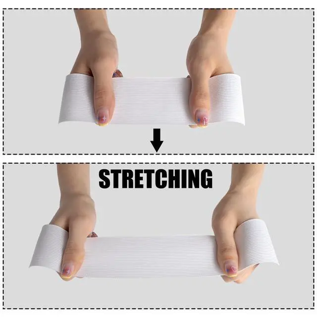Alt view image 7 of 7 - Elastic Band for Sewing, 2 Inch x 12 Yard High Elasticity Sewing Elastic Bands for Waistbands Pants Clothes and Crafts DIY, White