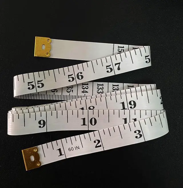 Alt view image 3 of 7 - Soft Tape Measure Double Scale Measuring Tape Body Sewing Flexible Tailor Craft Vinyl Ruler for Weight Loss Medical Body Measurement, Has Centimetre Scale on Reverse Side (2pcs White-60 inch)